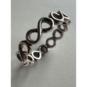 Pandora Infinite Shine Infinity Knot Ring Sterling Silver 925 ALE Size 50 5.25